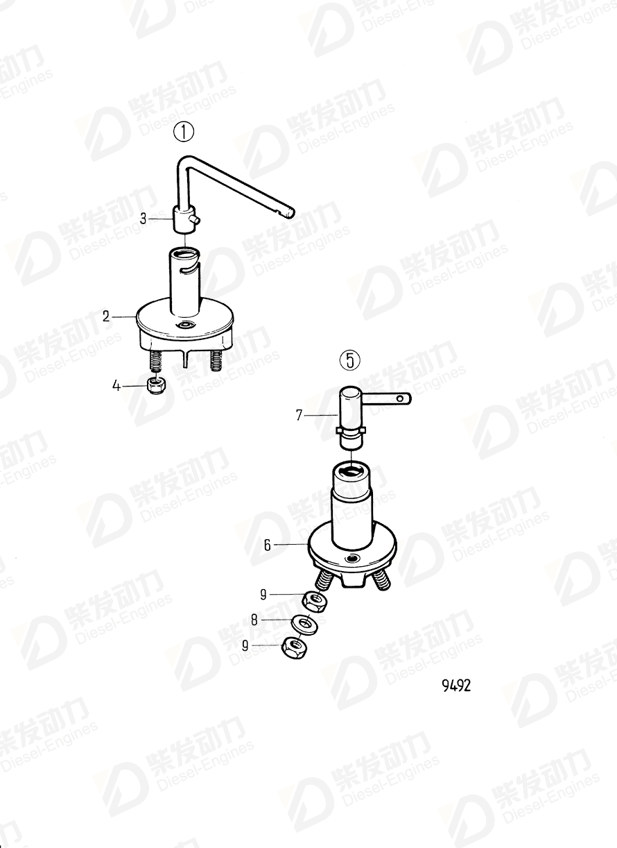 volvo penta Main switch 870980 Drawing volvo penta Main switch 870980 Drawing